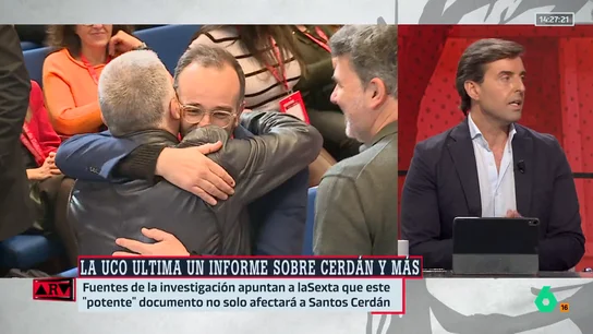 Pablo Montesinos, sobre el informe de la UCO sobre Cerdán: "Los investigadores nos aseguran que el informe es demoledor y sitúa a Cerdán dentro de la trama junto a Ábalos, Koldo y Aldama” Pablo Montesinos, sobre el informe de la UCO sobre Cerdán: "Los investigadores nos aseguran que el informe es demoledor y sitúa a Cerdán dentro de la trama junto a Ábalos, Koldo y Aldama”