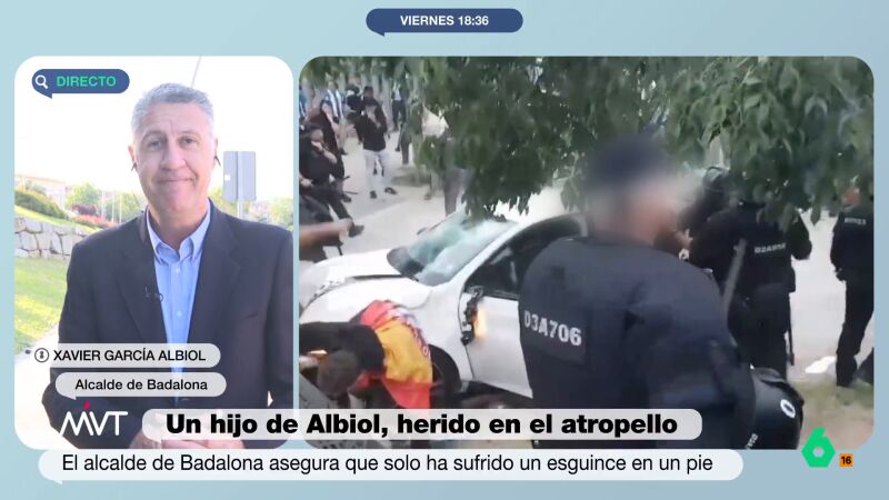 García Albiol explica qué ocurrió con su giro durante el atropello masivo: "Él acaba cayendo encima del capó y le arrastra unos segundos"