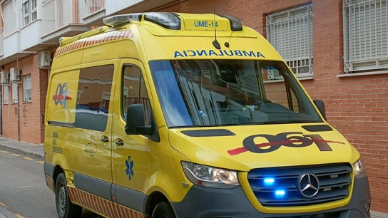 Imagen de archivo de una ambulancia de Granada Imagen de archivo de una ambulancia de Granada