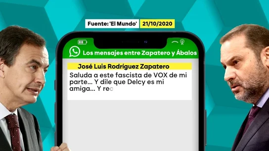 Unos whatsapps entre Zapatero y Ábalos en 2020 revelan la "amistad" que tenía el expresidente con Delcy Rodríguez. Unos whatsapps entre Zapatero y Ábalos en 2020 revelan la "amistad" que tenía el expresidente con Delcy Rodríguez.