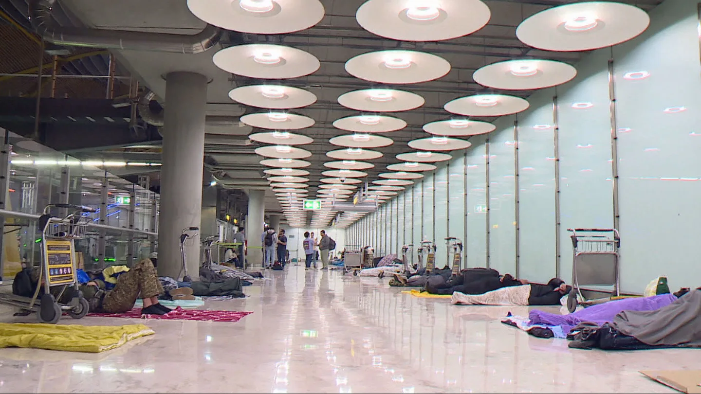 Sintecho en el aeropuerto de Barajas Sintecho en el aeropuerto de Barajas