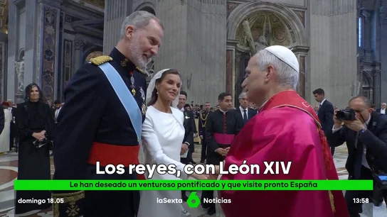 Los reyes presentan su respetos al papa León XIV Los reyes presentan su respetos al papa León XIV