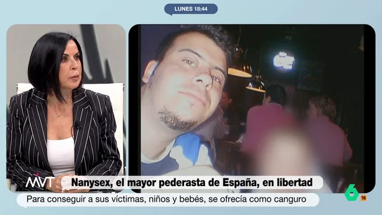 Bea de Vicente advierte sobre la puesta en libertad de 'Nanysex', el mayor pederasta de España Beatriz de Vicente analiza en este vídeo la puesta en libertad de Álvaro Iglesias 'Nanysex', "el mayor productor de pornografía infantil que ha tenido nuestra historia criminal" y cuyas "posibilidades de reincidencia son altísimas".