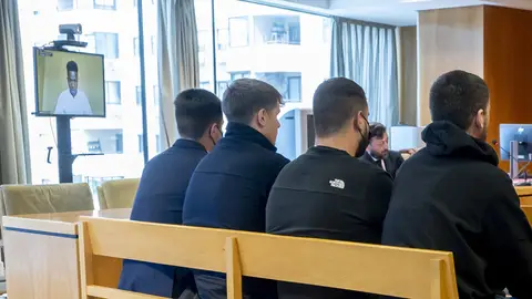 El futbolista Vinicius Jr. declara como testigo de forma telemática en la Audiencia Provincial de Madrid. El futbolista Vinicius Jr. declara como testigo de forma telemática en la Audiencia Provincial de Madrid.