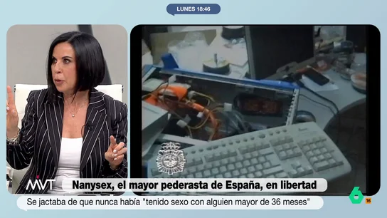 Beatriz de Vicente, tras la libertad de 'Nanysex': "La terapia no funciona en los pederastas preferenciales" La abogada explica en Más Vale Tarde que en las cárceles existen programas de atención y trabajo con agresores sexuales pero, en casos como el de Álvaro Iglesias Gómez, no sería efectivo.