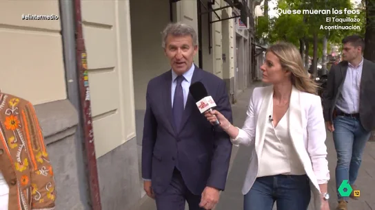 La respuesta de Feijóo sobre si ha pedido a Mazón que dimita: "Nos hemos reunido para el congreso, no para otras cosas" A la salida de la junta del PP para preparar el congreso del partido en julio, Andrea Ropero ha podido hablar con Carlos Mazón y Alberto Núñez Feijóo sobre la misma cuestión: la dimisión del president de la Generalitat.