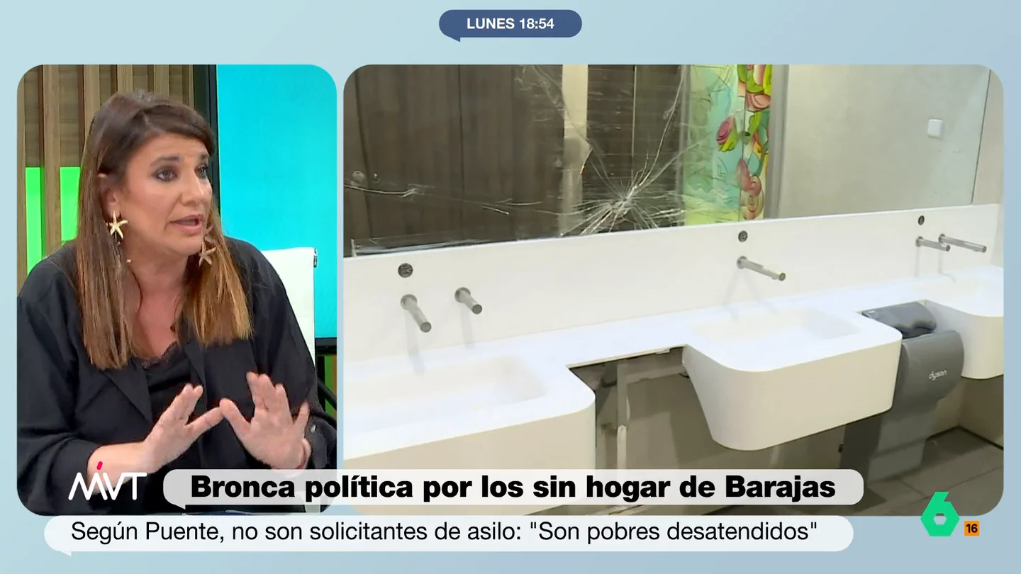 María Claver, sobre la problemática de los sin hogar en Barajas: "La imagen que este país da es lamentable" La periodista se hace eco de la petición de José Luis Martínez-Almeida, alcalde de Madrid, de llevar a cabo un censo entre las personas sin hogar que se refugian en el aeropuerto.