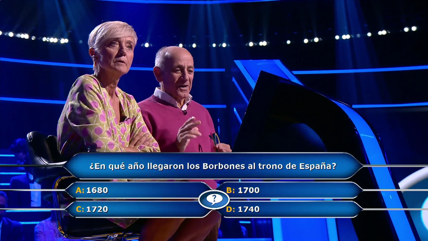 La queja de una concursante de ¿Quién quiere ser millonario?: "Los Borbones, joder, vaya por dios" La queja de una concursante de ¿Quién quiere ser millonario?: "Los Borbones, joder, vaya por dios"