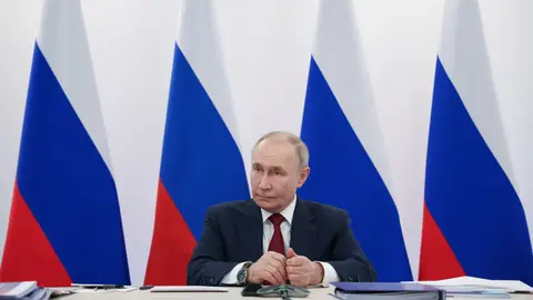 El presidente ruso, Vladimir Putin, este lunes. El presidente ruso, Vladimir Putin, este lunes.