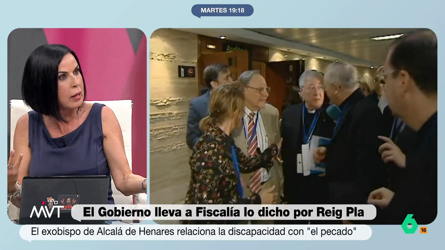 Beatriz de Vicente, sobre el exobispo de Alcalá que relaciona la discapacidad con el pecado: "Actualícese" El religioso, en un comunicado, ha afirmado que la intención de su homilía no era ofender y que sus palabras han sido sacadas de contexto. La Conferencia Episcopal no se ha pronunciado sobre las polémicas palabras del religioso.