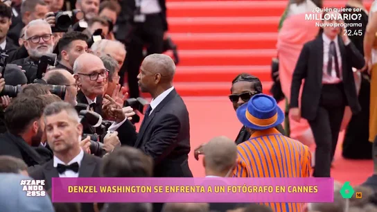 ZAPEATensión en Cannes: Denzel Washington se enfrenta a un fotógrafo en plena alfombra roja Tensión en Cannes: Denzel Washington se enfrenta a un fotógrafo en plena alfombra roja
