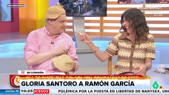 El divertido comentario de Gloria Santoro a Ramón García: "Pareces 'El Chavo del 8'" El divertido comentario de Gloria Santoro a Ramón García: "Pareces 'El Chavo del 8'"
