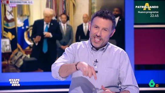 Iñaki Urrutia, al ver que Trump no puede abrir una caja sin ayuda: "A lo mejor tampoco puede apretar el botón de los misiles" Iñaki Urrutia, al ver que Trump no puede abrir una caja sin ayuda: "A lo mejor tampoco puede apretar el botón de los misiles"
