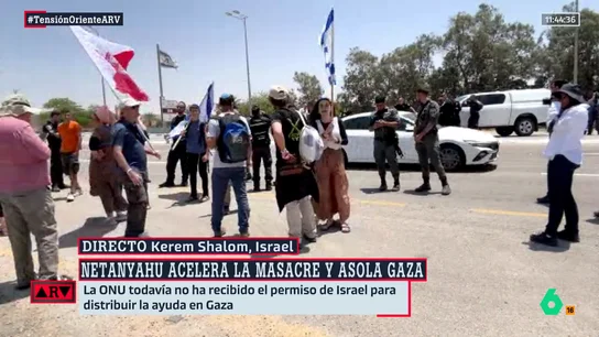 Israelíes de la extrema derecha protestan contra la entrada de ayuda humanitaria a Gaza Israelíes de la extrema derecha protestan contra la entrada de ayuda humanitaria a Gaza