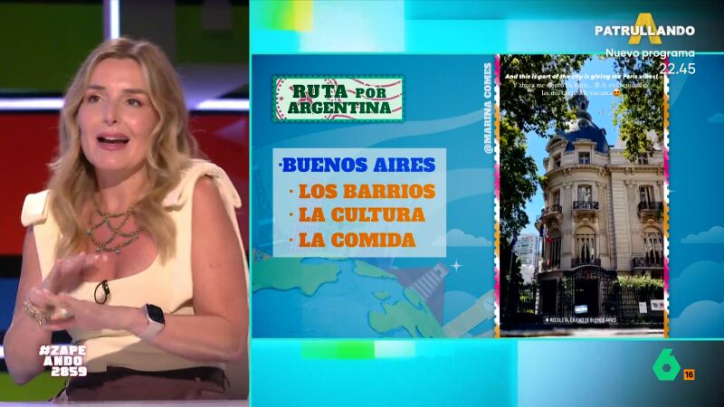 Marina Comes desvela los imprescindibles de Buenos Aires: "Cada barrio es una ciudad"