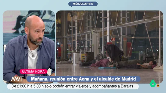 Gonzalo Miró, sobre los sin hogar de Barajas: "Almeida ha intentado meter un gol a base de mentiras y ha tenido que recoger cable" AENA y el Ayuntamiento de Madrid se reunirán mañana a las 18:30 horas para abordar la cuestión de los sin hogar de Barajas. Sin embargo, Gonzalo Miró tiene claro que la competencia es de José Luis Martínez-Almeida.