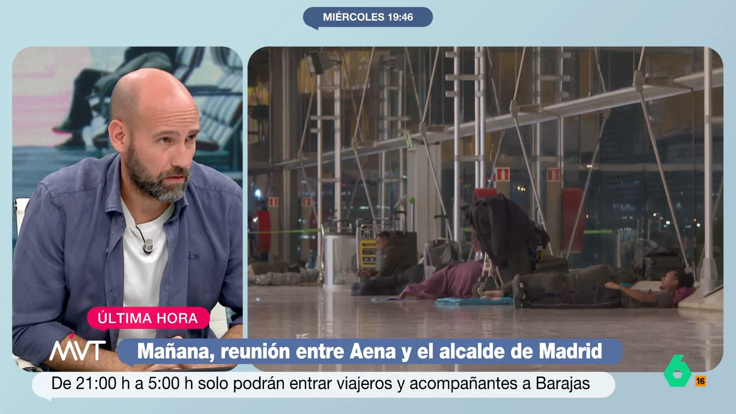 Gonzalo Miró, sobre los sin hogar de Barajas: "Almeida ha intentado meter un gol a base de mentiras y ha tenido que recoger cable" AENA y el Ayuntamiento de Madrid se reunirán mañana a las 18:30 horas para abordar la cuestión de los sin hogar de Barajas. Sin embargo, Gonzalo Miró tiene claro que la competencia es de José Luis Martínez-Almeida.
