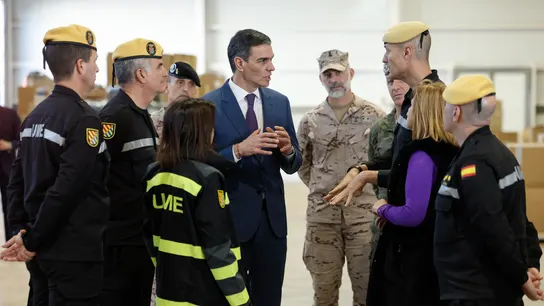El presidente del Gobierno, Pedro Sánchez, durante su visita el 23 de enero último a las unidades del Ejército que colaboran en la ayuda y reconstrucción de las zona afectadas por la dana. El presidente del Gobierno, Pedro Sánchez, durante su visita el 23 de enero último a las unidades del Ejército que colaboran en la ayuda y reconstrucción de las zona afectadas por la dana.