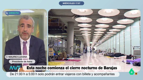 El presidente de AENA, muy claro con Almeida: "Los problemas de carácter social son responsabilidad de los ayuntamientos" El ayuntamiento habría exigido a AENA un perfil de todas las personas que pernoctan en las instalaciones del aeropuerto. Lucena indica que ellos son un "gestor de aeropuertos" y no disponen de trabajadores sociales para poder desarrollar esa labor.