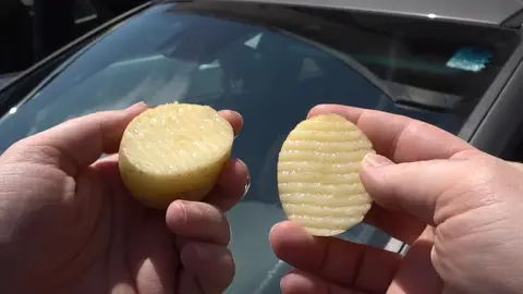 Demonstratum est: el truco de la patata para el parabrisas funciona Demonstratum est: el truco de la patata para el parabrisas funciona