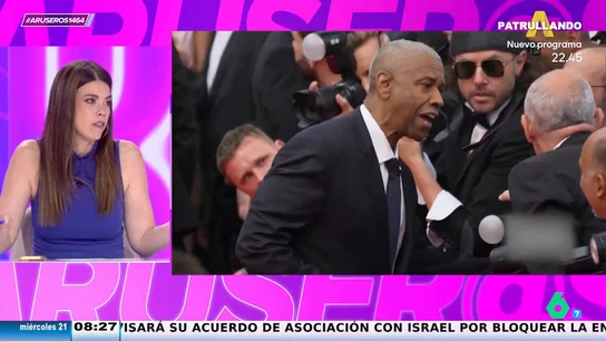 La reacción de Alfonso Arús a la discusión de Denzel Washington con un fotógrafo en Cannes: "Está muy malhumorado este hombre" La reacción de Alfonso Arús a la discusión de Denzel Washington con un fotógrafo en Cannes: "Está muy malhumorado este hombre"