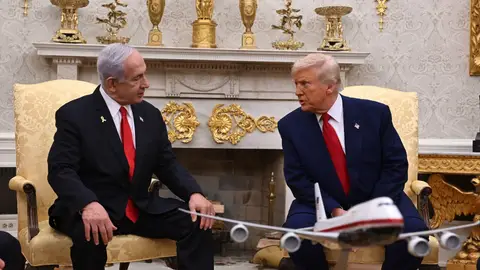 Imagen de archivo de Netanyahu y Donald Trump. Imagen de archivo de Netanyahu y Donald Trump.