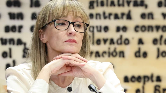 La supervisora de proyecto de Jésica Rodríguez en Tragasatec, Virginia Barbancho, durante su comparecencia en la comisión de investigación del 'caso Koldo' en el Senado, este viernes. La supervisora de proyecto de Jésica Rodríguez en Tragasatec, Virginia Barbancho, durante su comparecencia en la comisión de investigación del 'caso Koldo' en el Senado, este viernes.