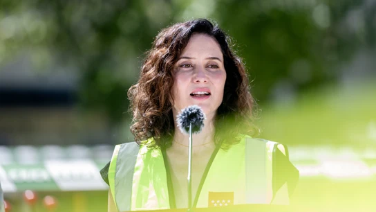 La presidenta de la Comunidad de Madrid, Isabel Díaz Ayuso, este viernes. La presidenta de la Comunidad de Madrid, Isabel Díaz Ayuso, este viernes.