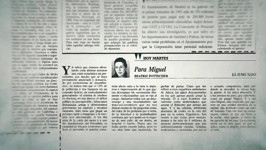 "A ese otro Miguel que agoniza en una unidad intensiva": el artículo de Beatriz Pottecher que avivó el rumor de que Miguel Bosé tenía sida "A ese otro Miguel que agoniza en una unidad intensiva": el artículo de Beatriz Pottecher que avivó el rumor de que Miguel Bosé tenía sida