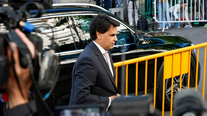 Alberto González Amador, a su llegada al Tribunal Supremo. 