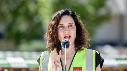 La presidenta de la Comunidad de Madrid, Isabel Díaz Ayuso, este viernes. La presidenta de la Comunidad de Madrid, Isabel Díaz Ayuso, este viernes.