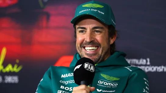 Fernando Alonso en la rueda de prensa de la FIA Fernando Alonso en la rueda de prensa de la FIA