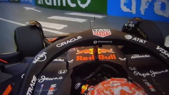 Salida de pista de Verstappen en Mónaco Salida de pista de Verstappen en Mónaco