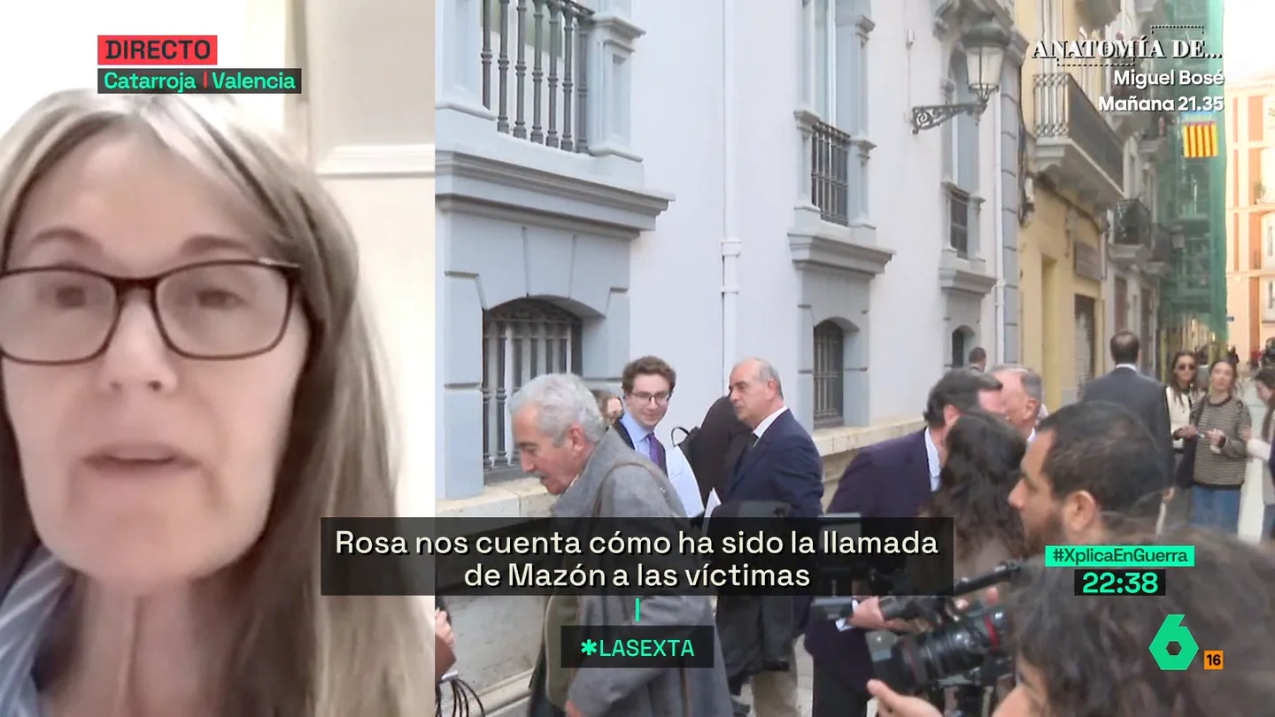 Rosa Álvarez, portavoz de víctimas de la DANA: "Nuestros familiares han muerto por una gestión negligente" Rosa Álvarez, portavoz de víctimas de la DANA: "Nuestros familiares han muerto por una gestión negligente"