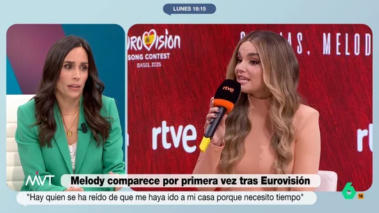 Pilar Velasco, sobre Melody en Eurovisión: "Hizo la actuación que hizo, no quedó penúltima por el comunicado" Pilar Velasco rebate la teoría de que la mala posición de Melody en Eurovisión se pudo deber al comunicado de RTVE a favor de Palestina y recuerda que "el televoto estaba absolutamente teledirigido por los proisraelíes".