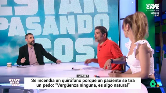 Un quirófano se incendia en Japón por culpa del pedo de un paciente: "Esto puede pasar, este miedo es real" "El metano se mezcló con una pequeña fuga de hidrógeno y... ¡boom! Algún enfermero se quedó sin cejas", cuenta Nacho García. "Esta noticia tiene que ser fake porque esa gente no se tira pedos", opina Dani Mateo.
