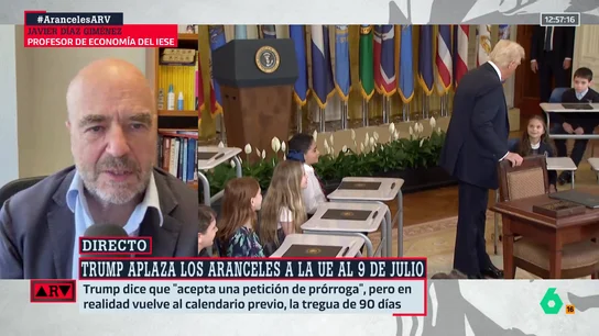 Javier Díaz Giménez asegura que los aranceles de Trump "no tienen ningún sentido": "No sé si hay vida inteligente al lado suya" Javier Díaz Giménez asegura que los aranceles de Trump "no tienen ningún sentido": "No sé si hay vida inteligente al lado suya"