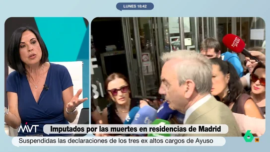 Beatriz de Vicente, sobre quién es el responsable de los muertos en las residencias: "Habrá más de uno" La declaración de los tres altos cargos de la Comunidad de Madrid ha sido suspendida por un error de notificación. Muchos han considerado esta suspensión algún tipo de estrategia dilatoria por parte de las defensas.