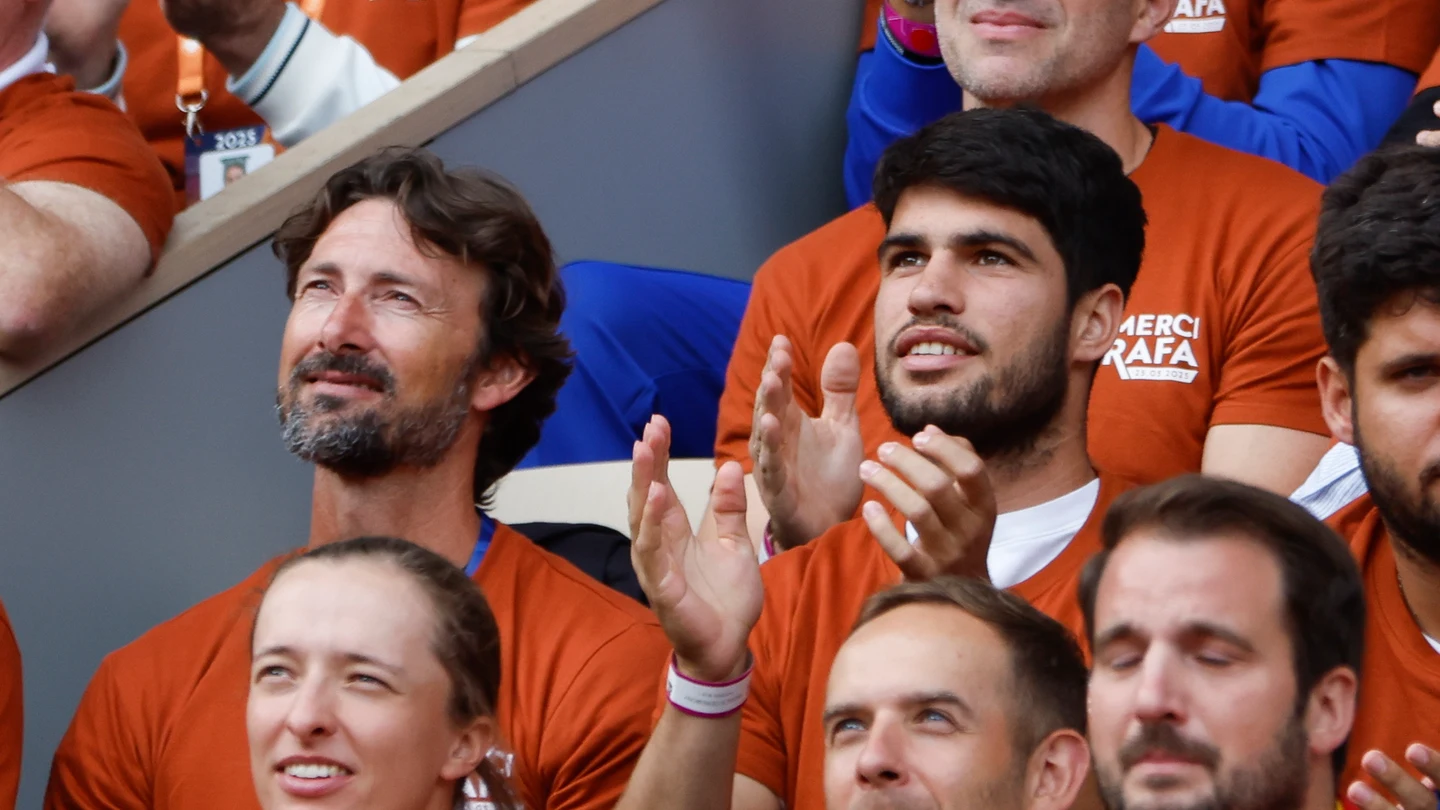 Carlos Alcaraz, en el homenaje a Rafa Nadal Carlos Alcaraz, en el homenaje a Rafa Nadal