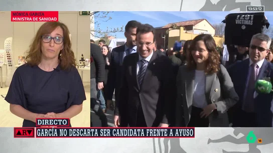 Mónica García no descarta volver a enfrentarse a Ayuso en Madrid: "Siempre tengo ganas de defender la sanidad publica Mónica García no descarta volver a enfrentarse a Ayuso en Madrid: "Siempre tengo ganas de defender la sanidad publica