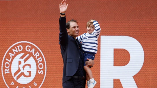 Rafa Nadal, junto a su hijo Rafa Nadal, junto a su hijo