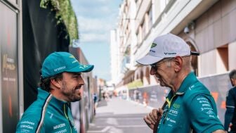 Fernando Alonso y Adrian Newey