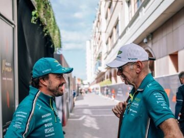Fernando Alonso y Adrian Newey
