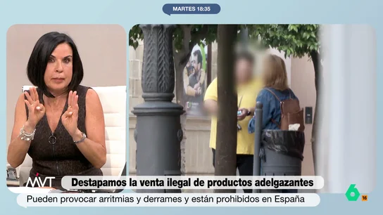 Bea de Vicente, tras ver conocer al vendedor ilegal de productos adelgazantes: "Este señor comete todo un crisol de delitos" Bea de Vicente, tras ver conocer al vendedor ilegal de productos adelgazantes: "Este señor comete todo un crisol de delitos"