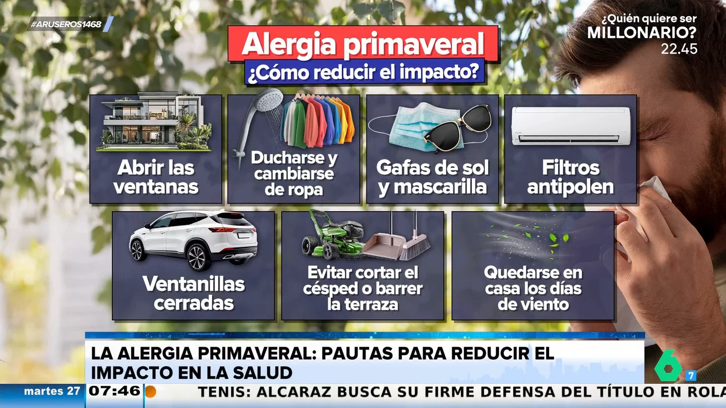 ¿Cómo reducir el impacto de la alergia primaveral? En Aruser@s te dan 6 claves a seguir ¿Cómo reducir el impacto de la alergia primaveral? En Aruser@s te dan 6 claves a seguir
