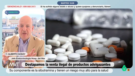 Alberto Goday, endocrino, alerta sobre productos ilegales: "No adquiramos sustancias adelgazantes por vías no convencionales" Alberto Goday, endocrino, alerta sobre productos ilegales: "No adquiramos sustancias adelgazantes por vías no convencionales"