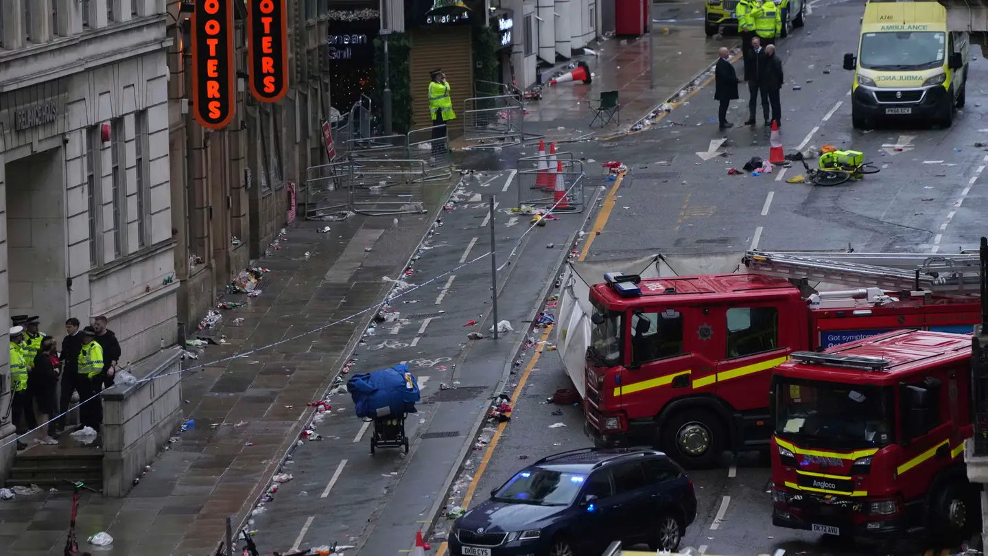 Calle de Liverpool en la que ha sucedido el atropello masivo. Calle de Liverpool en la que ha sucedido el atropello masivo.