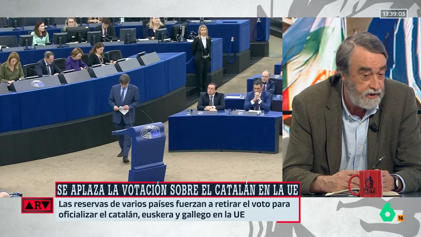 Pedro Cuartango, sobre el aplazamiento del catalán en la UE: "Fue una promesa de Sánchez a Puigdemont imposible de cumplir" Pedro Cuartango, sobre el aplazamiento del catalán en la UE: "Fue una promesa de Sánchez a Puigdemont imposible de cumplir"