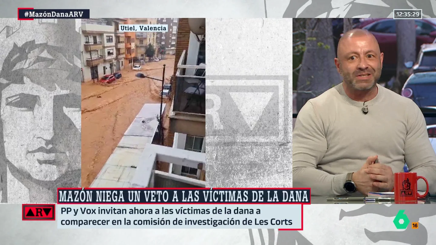 Rafa López destaca que el problema de Mazón es "el ninguneo constante" a las víctimas de la DANA: "El nivel de caradurismo es tal, que duele" Rafa López destaca que el problema de Mazón es "el ninguneo constante" a las víctimas de la DANA: "El nivel de caradurismo es tal, que duele"