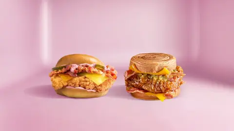 Hamburguesas de Foster's Hollywood Hamburguesas de Foster's Hollywood